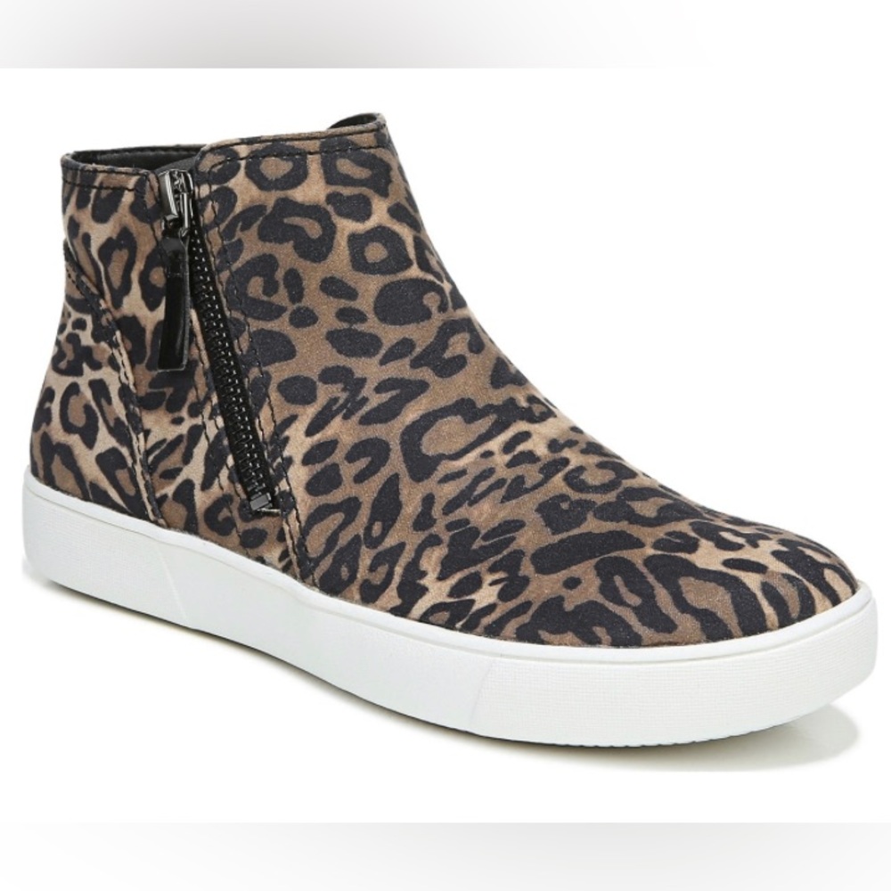 Naturalizer Women’s MIRANDA Zip Up Fabric Ankle Booties Cheetah Print